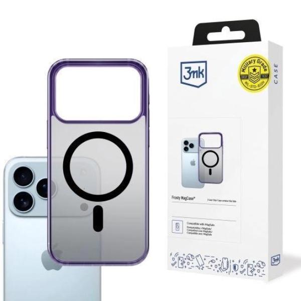 3mk ochranný kryt Frosty MagCase Purple pro Apple iPhone 17 Pro Max
