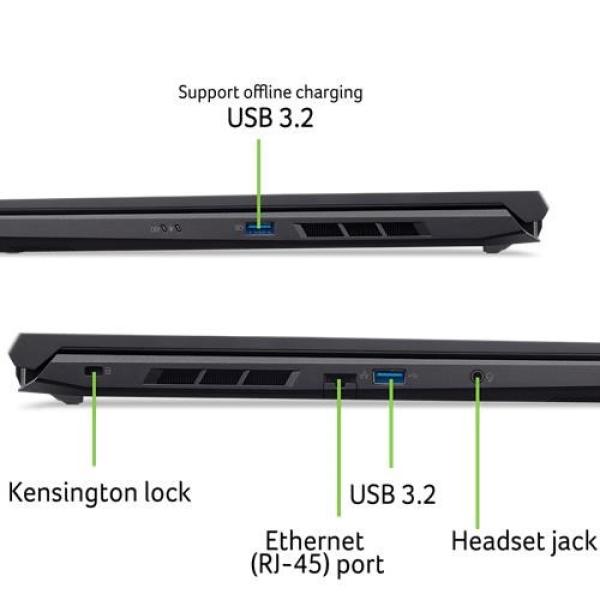 Acer Nitro V 16/ ANV16-41-R6RS/ R7-8845HS/ 16"/ WUXGA/ 16GB/ 1TB/ RTX 4050/ W11H/ Black/ 2R9