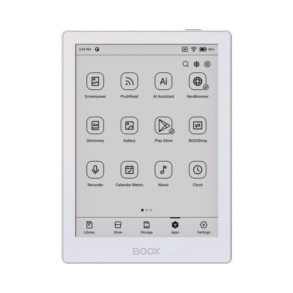 E-book ONYX BOOX GO 6,  bílá,  6" Carta 1300,  32GB,  Bluetooth,  Android 11,  E-ink displej