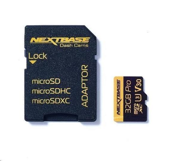 32GB U3 Micro SD Card Nextbase + adapter