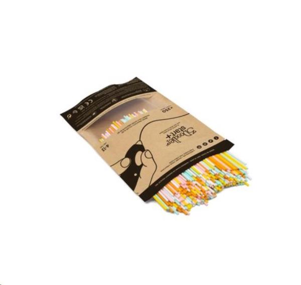 VZOREK - 3Doodler náplň ECO-PCL pro 3D pero Start+ 250ks - bílá, mint, oranžová, žlutá