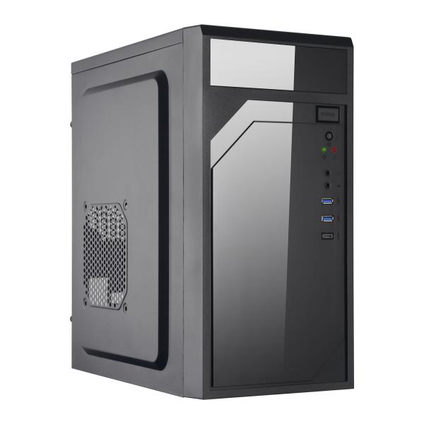 EUROCASE skříň ML M6-590B,  Midi Tower,  2x USB 3.0,  2x audio,  bez zdroje