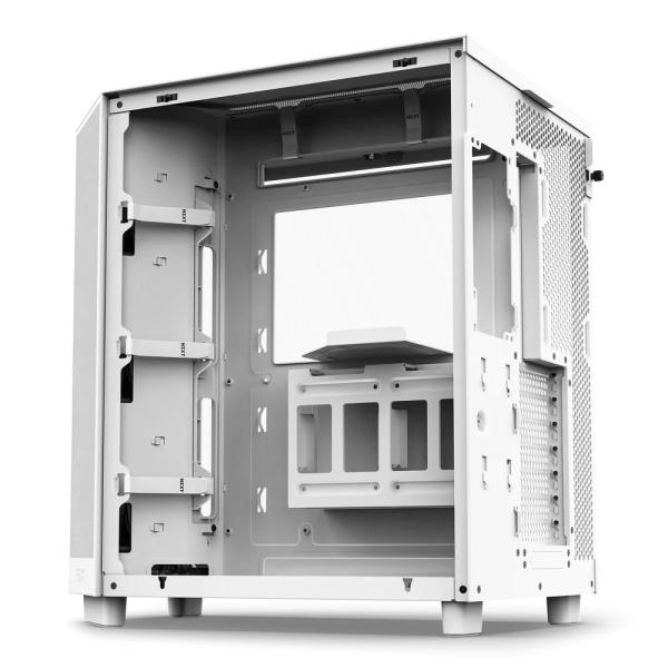 NZXT skříň H6 Flow dvoukomorová /  MidT /  3x120mm fan /  2xUSB 3.2 /  USB-C /  prosklená bočnice i čelo /  bílá4