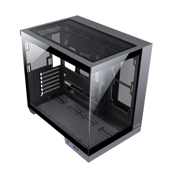 1stCOOL skříň DREAMER,  Mid Tower,  AU,  USB 3.0,  USB-C,  3x 120mm ARGB Fan,  černá2