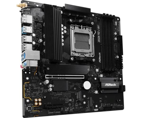 ASRock MB Sc AM5 B850M PRO-A WIFI, AMD B850, 4xDDR5, 1xDP, 1xHDMI, WiFi, mATX2