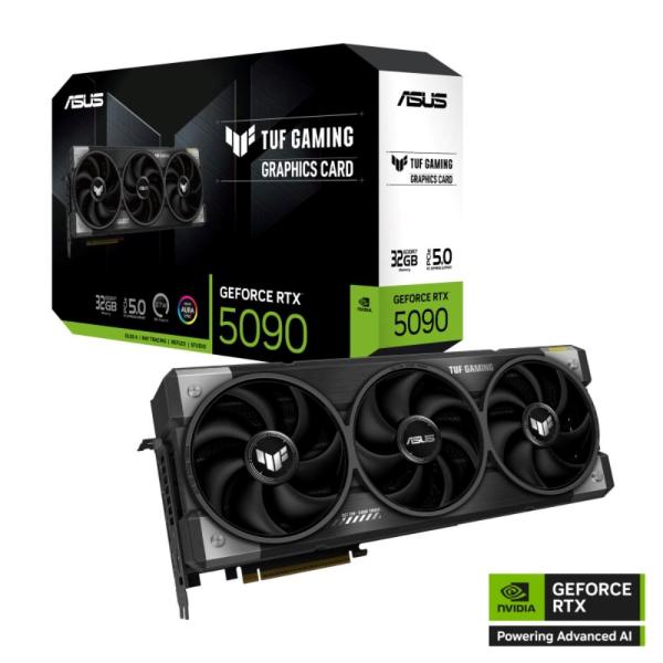 ASUS VGA NVIDIA GeForce RTX 5090 TUF GAMING 32GB,  32GB GDDR7,  3xDP,  2xHDMI