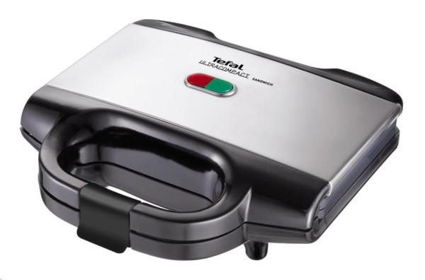 BAZAR - Tefal Ultracompact SM155212 sendvičovač,  700 W. nepřilnavý povrch,  zámková západka - Poškozený obal (Komplet)