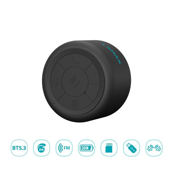 LAMAX Sphere2 Bluetooth reproduktor,  USB-C2