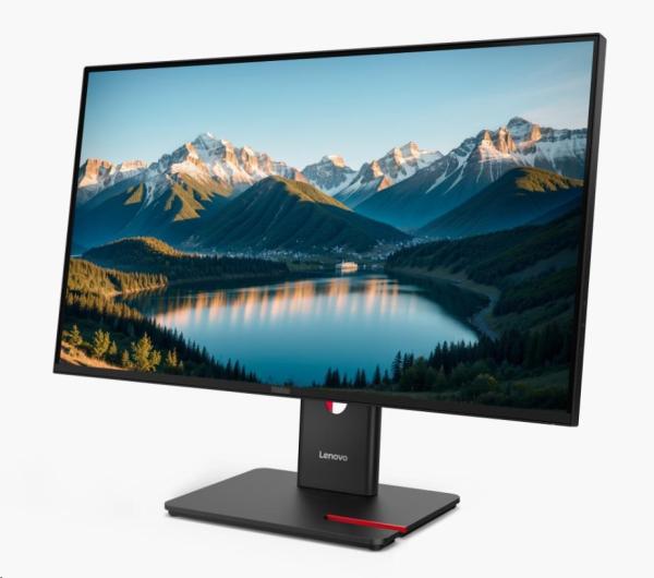 LENOVO LCD ThinkVision T27Q-40- 27", IPS, mat, 16:9, 2560x1440, 178/ 178, 4/ 6ms, 350cd/ m2, 1500:1, DP, HDMI, PIVOT, VESA, 3Y1