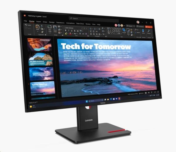 LENOVO LCD ThinkVision T27QD-40- 27", IPS, mat, 16:9, 2560x1440, 178 178, 4 6ms, 350cd m2, 1500:1, DP, HDMI, PIVOT, VESA, 3Y