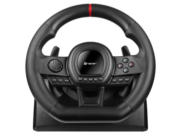 TRACER Volant SimRacer 6v1,  Volant,  Pedály,  Manuální převodovka,  černá2