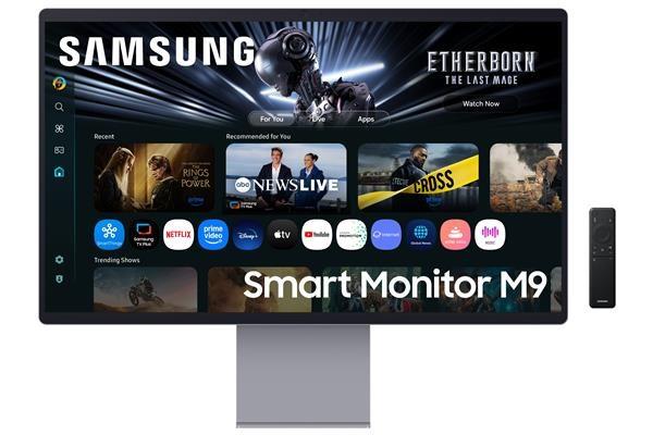 Samsung Smart Monitor/ M90SF/ 32"/ OLED/ 4K UHD/ 165Hz/ 0, 03ms/ Strieborná/ 2R