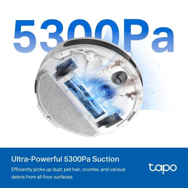 TP-Link Tapo RV20 Max robotický vysavač s mopem (LiDAR,  2, 4 GHz,  BT,  bílý)4