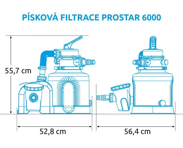 BAZAR - Marimex ProStar 6000 písková filtrace - Poškozený obal (Komplet)0