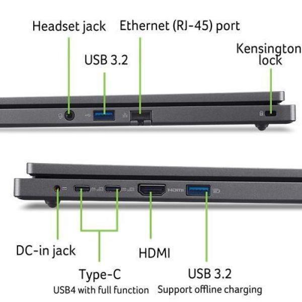 ACER NTB EDU TravelMate P2 16 (TMP216-41-TCO-R4UJ), R5 Pro-7535U, 16"WUXGA, 8GB, 512GB SSD, Radeon, W11P EDU, Gray8