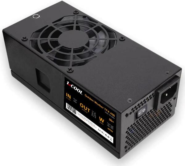 1stCOOL Zdroj Golden Worker TFX 400 88+, 400W, TFX, černá