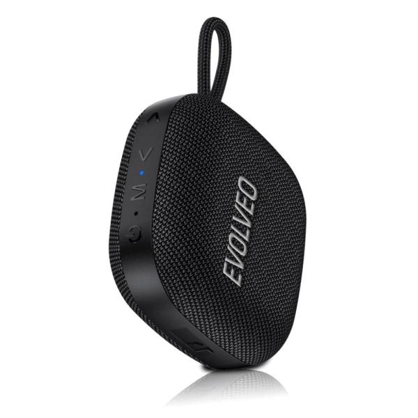 EVOLVEO TopSound,  bezdrátový vodotěsný bluetooth reproduktor s rádiem,  černý2