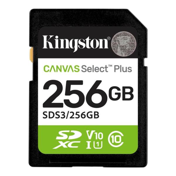 Kingston Canvas Select Plus/ SDXC/ 256GB/ UHS-I U1 / Class 10