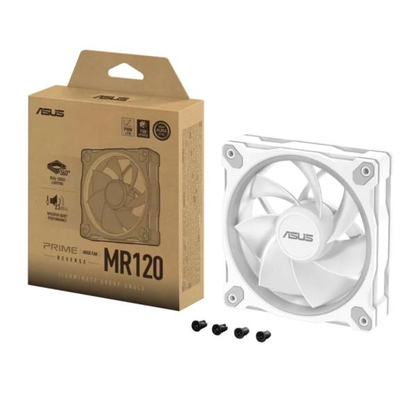 ASUS Ventilátor PRIME MR120 ARGB Reverse, 1x120mm, bílá4