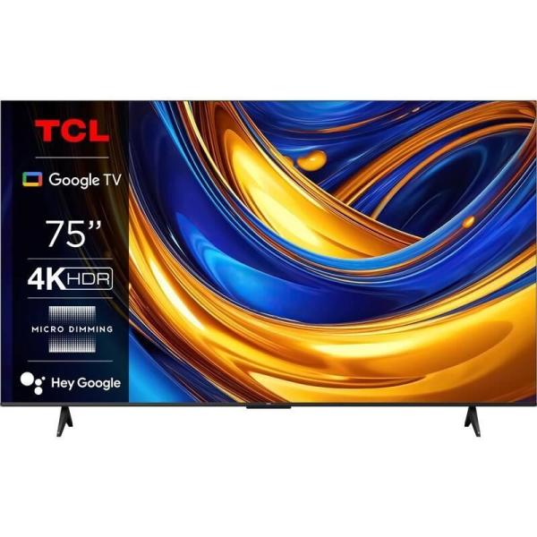 BAZAR - TCL P655 75" TV, 4K Ultra HD, LED, Google TV, HDR, Bluetooth, WiFi, Dolby Audio, Chromecast - poškozený obal
