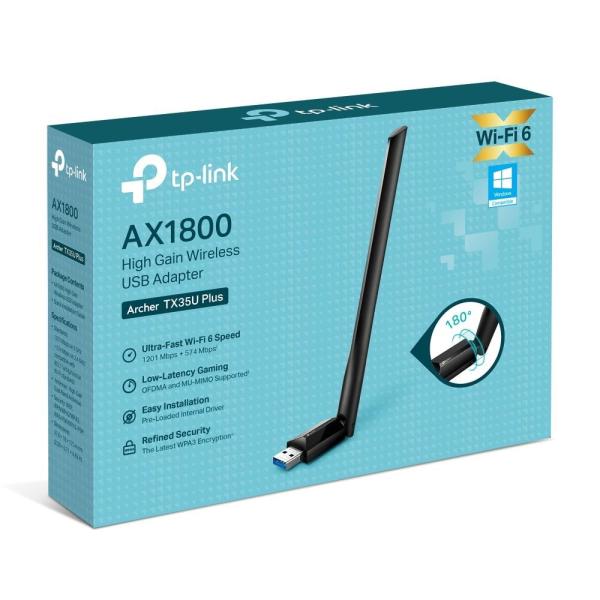 TP-Link Archer TX35U Plus WiFi6 USB adapter (AX1800, 2, 4GHz/ 5GHz, USB3.0)4