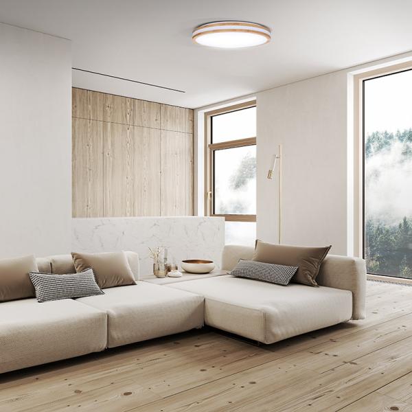 Solight LED osvětlení s dálkovým ovladačem Woody, 48W, 3360lm, 38cm, změna chromatičnosti, stmívatelné1