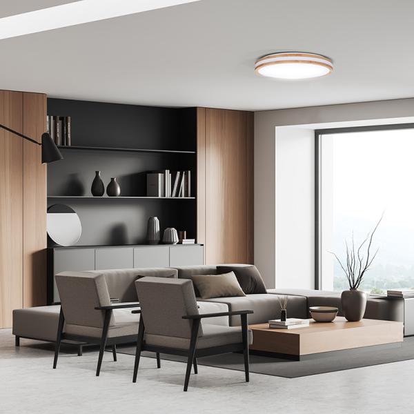 Solight LED osvětlení s dálkovým ovladačem Woody, 48W, 3360lm, 38cm, změna chromatičnosti, stmívatelné2