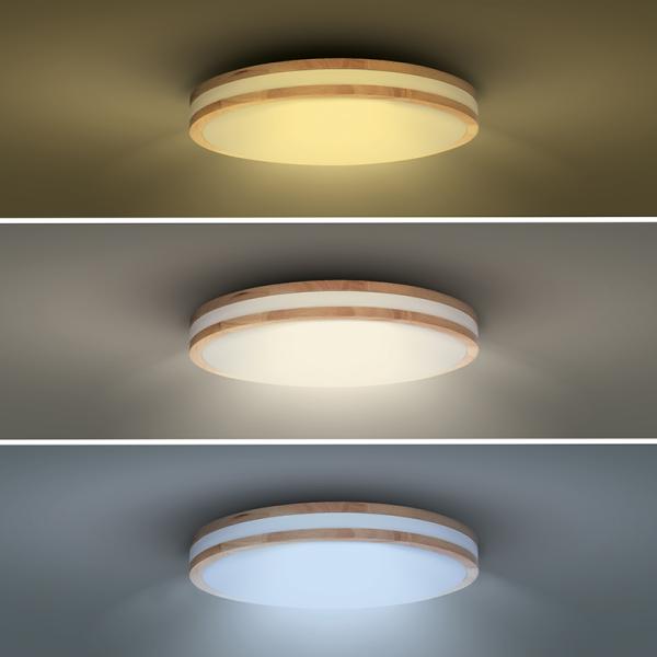 Solight LED osvětlení s dálkovým ovladačem Woody, 48W, 3360lm, 38cm, změna chromatičnosti, stmívatelné5