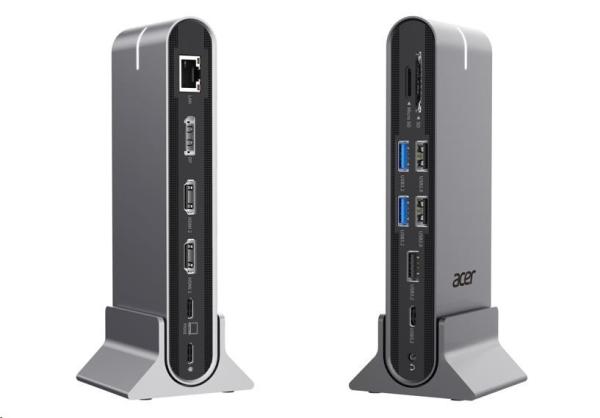 ACER 15in1 USB Type-C Universal Mini-dock: Host interface: USB-C,  2x USB-A 2.0,  1x USB-A 3.2 Gen2,  1x USB-A 3.2 Gen1,  15