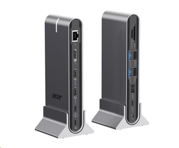 ACER 15in1 USB Type-C Universal Mini-dock: Host interface: USB-C,  2x USB-A 2.0,  1x USB-A 3.2 Gen2,  1x USB-A 3.2 Gen1,  12
