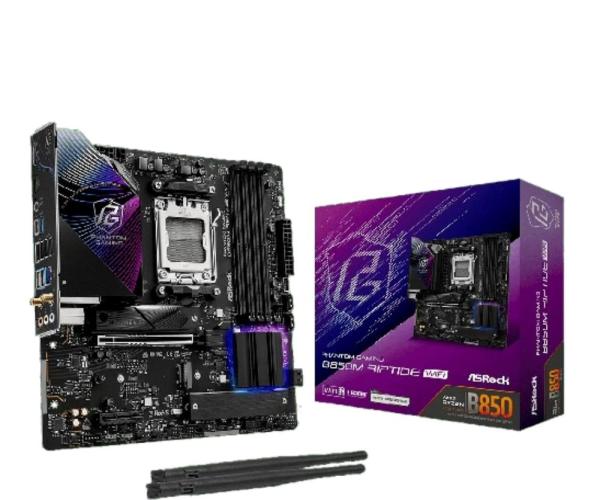 ASRock MB Sc AM5 B850M Riptide WiFi,  AMD B850,  4xDDR5,  1xDP,  1xHDMI,  WiFi,  mATX