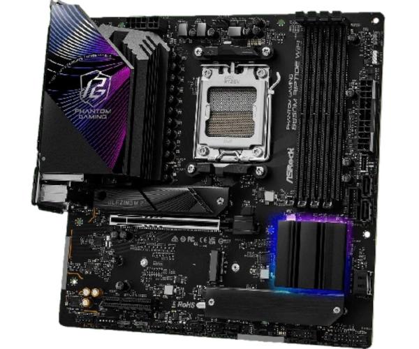 ASRock MB Sc AM5 B850M Riptide WiFi,  AMD B850,  4xDDR5,  1xDP,  1xHDMI,  WiFi,  mATX3