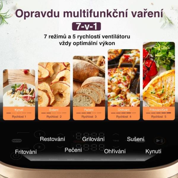 BAZAR - Cosori Turbo Tower Pro chytrá horkovzdušná fritéza 10,8l černá - Poškozený obal (Komplet)6