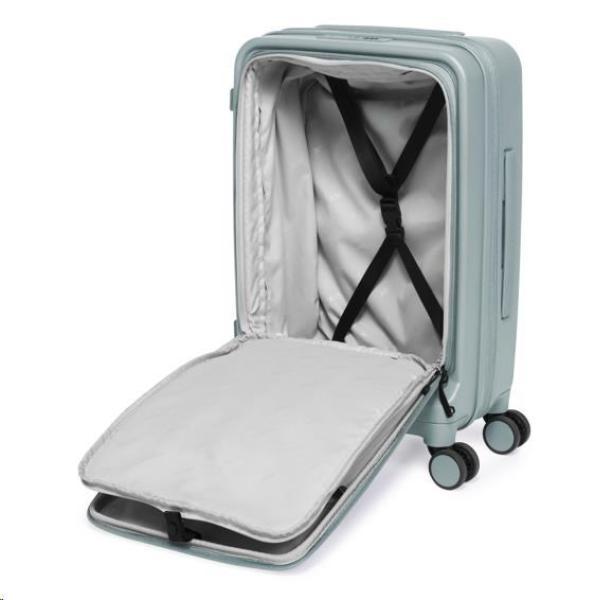 Acer Barcelona luggage 20",  světle modrý,  pevný cestovní kufr,  materiál: 100% recyklovaný PET,  TSA kombinační zámek,  pře4