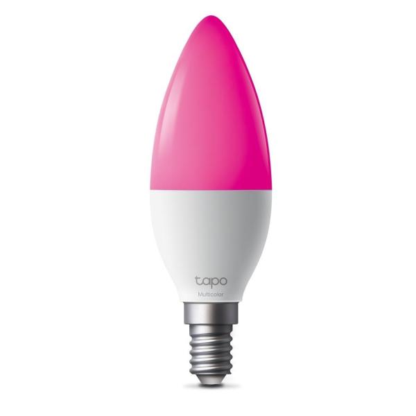 TP-Link Tapo L430C chytrá WiFi stmívatelná LED žárovka (barevná, 2500K-6500K, 470lm, 2, 4GHz, E14)