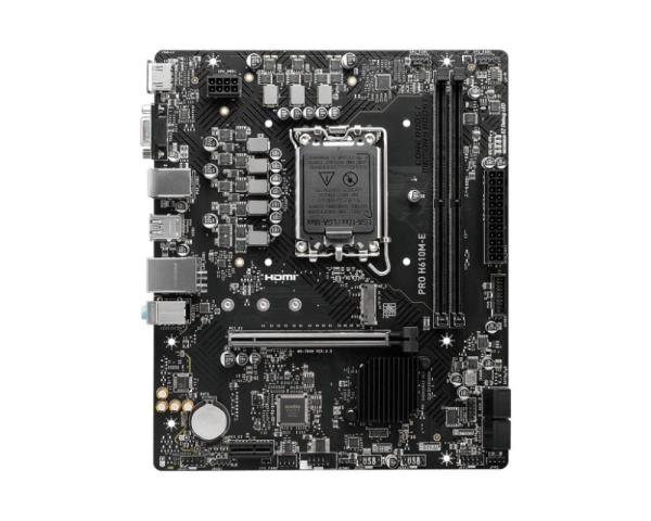 MSI MB Sc LGA1700 PRO H610M-E,  Intel H610,  2xDDR5,  1xHDMI,  1xVGA,  mATX1