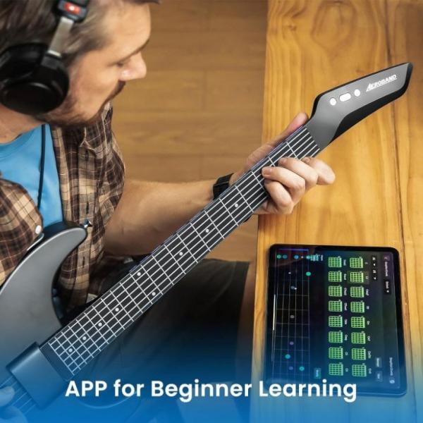 Aeroband Guitar - Smart Elektrická Kytara pouzdro,  černá7