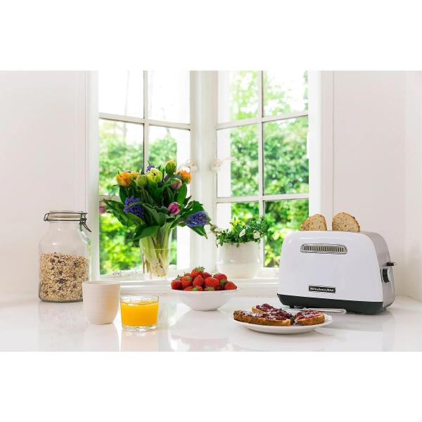 KitchenAid Classic topinkovač, 1100 W, 2 topinky, nastavitelná úroveň opekání, bílá5