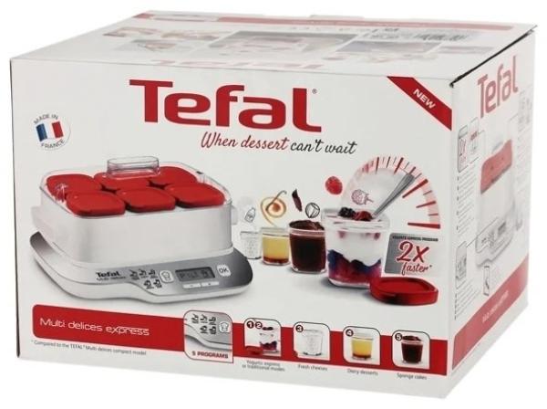 BAZAR - Tefal YG660 jogurtovač, 600 W, 6 nádob, bílá - Poškozený obal (Komplet)3