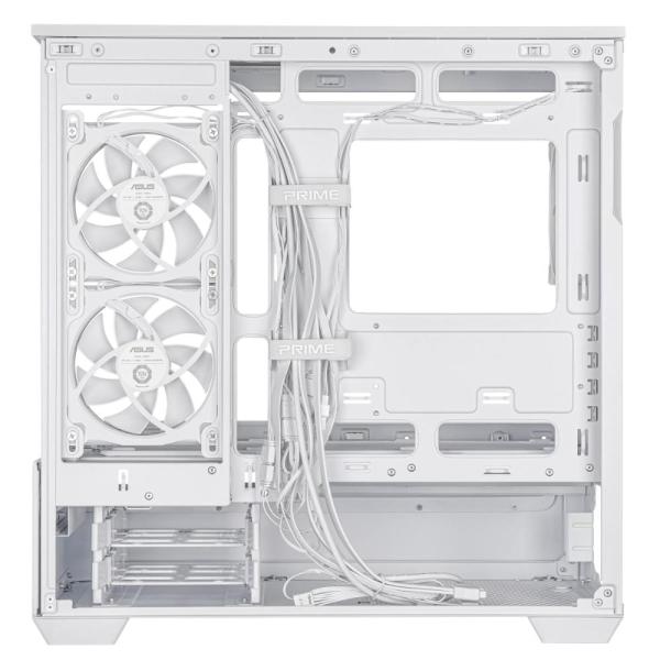 ASUS Case AP202 PRIME CASE,  mATX,  Průhledná bočnice,  3x 120mm ARGB Fan,  bílá7