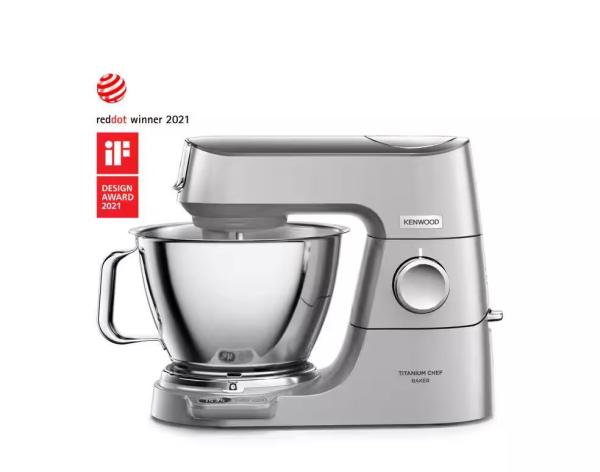 Kenwood Titanium Chef Baker kuchyňský robot, zabudovaná váha, časovač, stříbrná