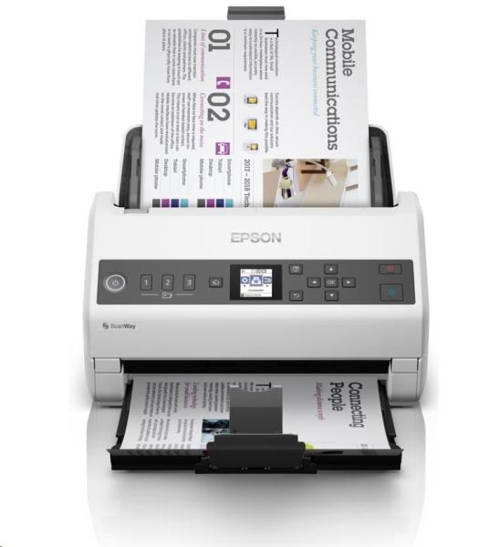 BAZAR - EPSON skener WorkForce DS-730N,  A4,  USB,  600dpi,  ADF-síťový - Poškozený obal (Komplet)1