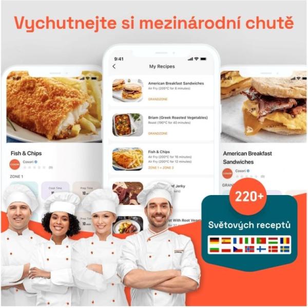Cosori Turbo Tower horkovzdušná fritéza 10, 8l černá8