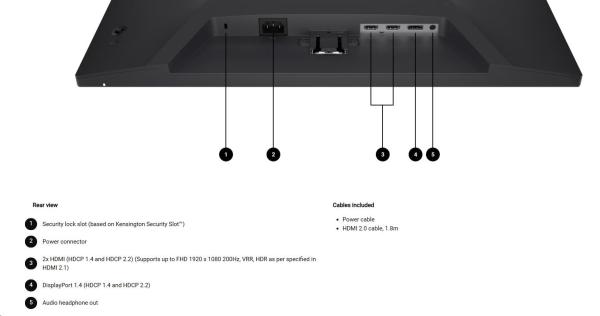 DELL LCD SE2425HG - 23, 8"/ FHD/ IPS/ 1920x1080/ 16:9/ 200Hz/ 1ms/ 1000:1/ 300 cd/ m2/ HDMI/ DP/ VESA/ 3YNBD (210-BSNR)4