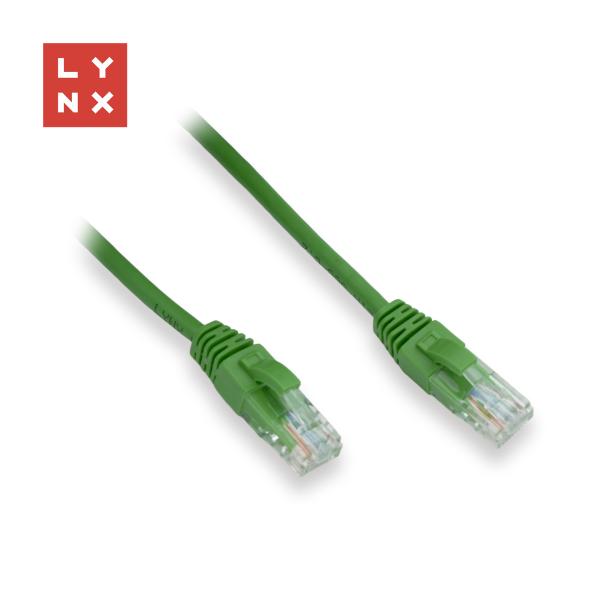 LYNX UTP patch kabel Cat5e,  PVC,  CCA,  2m,  zelený