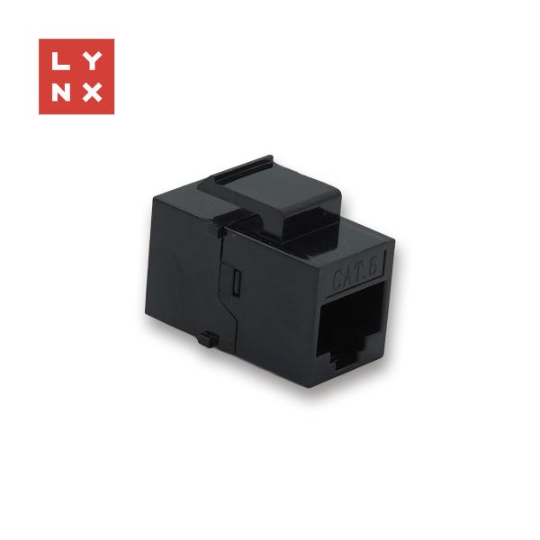 LYNX keystone spojka UTP Cat6,  8P8C,  černá