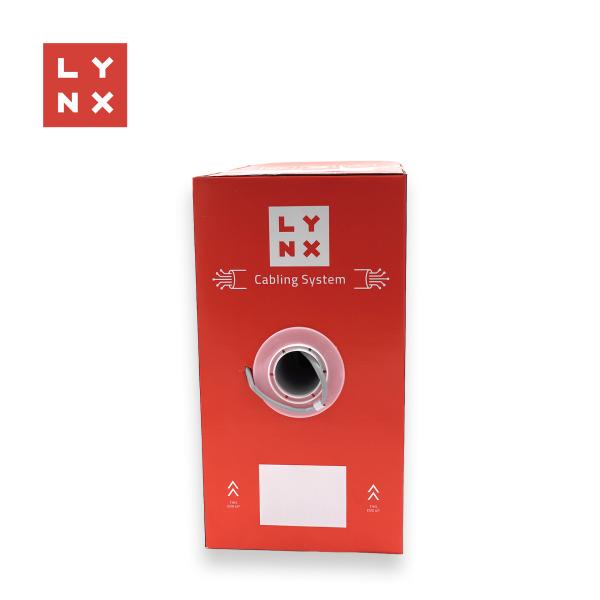 LYNX FTP kabel Cat5e,  PVC,  0, 5mm,  celoměděný,  vnitřní,  šedý,  box 305m2