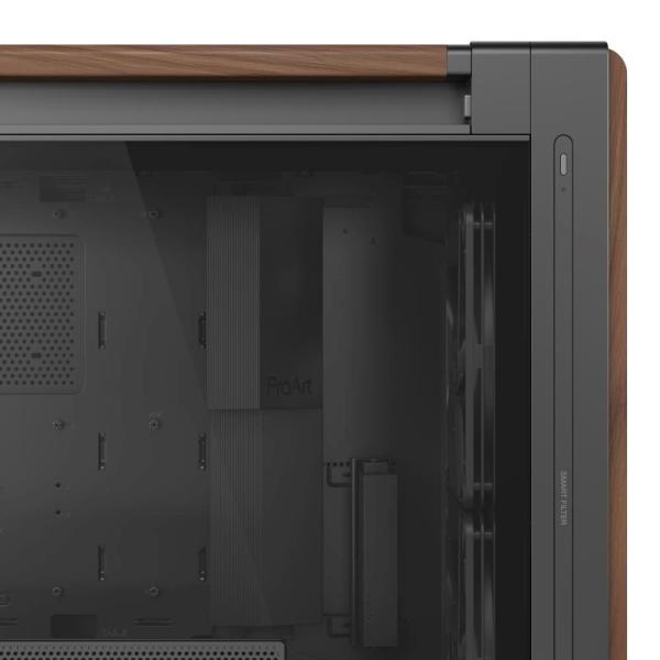 ASUS case PROART PA602 WALNUT WOOD MODERN TG,  Mid Tower,  průhledná bočnice,  černá11