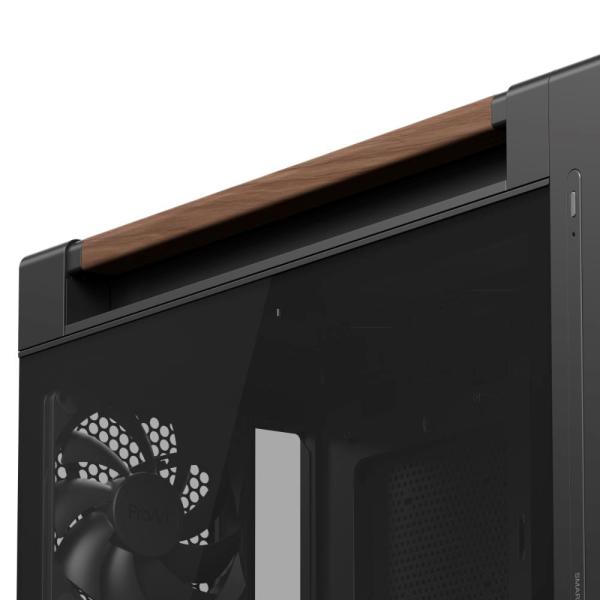 ASUS case PROART PA602 WALNUT WOOD MODERN TG,  Mid Tower,  průhledná bočnice,  černá12