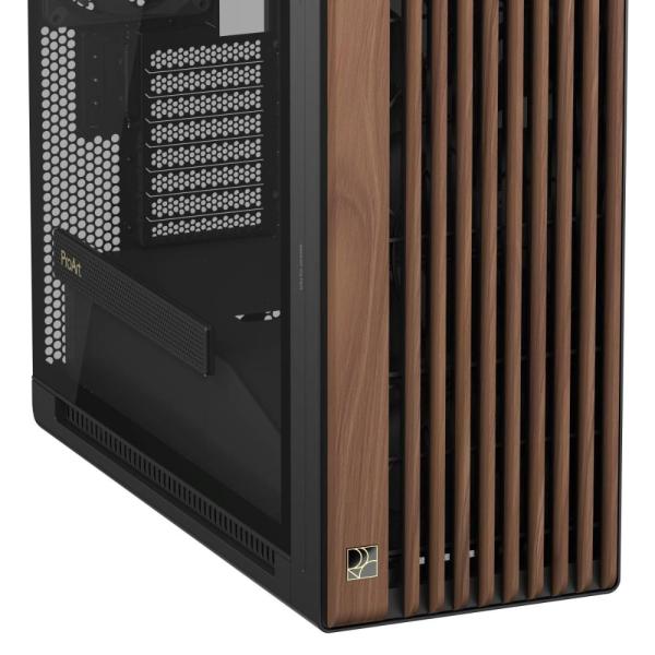 ASUS case PROART PA602 WALNUT WOOD MODERN TG,  Mid Tower,  průhledná bočnice,  černá13